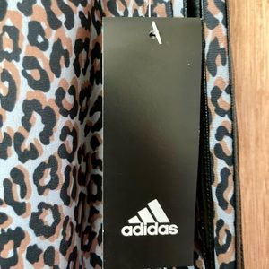 Girls Addias leopard print wind pants size 16